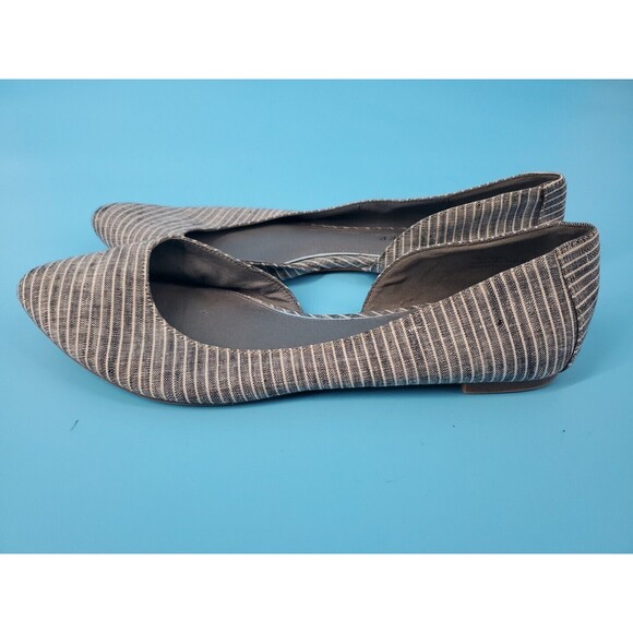 Womens D' Orsay Flats Sz 11 Striped Slip On Blue By Audrey Brooke  Casual Shoe - Picture 3 of 8